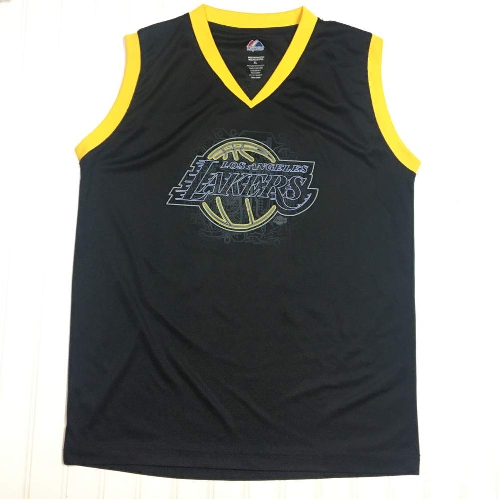 LAKERS “KOBE BRYANT” # 24 BLACK SLEEVELESS JERSEY